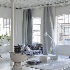 upholstery fabric / for curtains / patterned / plain