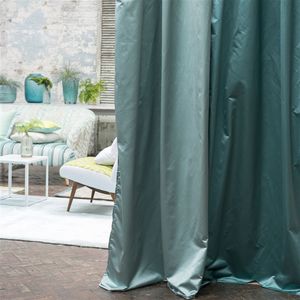 curtain fabric / plain / satin / residential