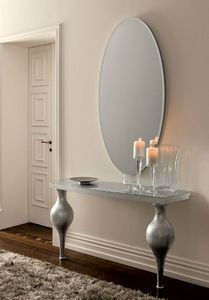 traditional sideboard table / glass