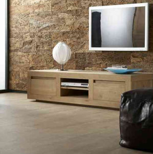 contemporary TV cabinet / oak
