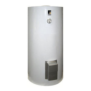 free-standing hot water tank / vertical / residential / with twin coils