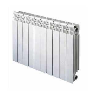 hot water radiator / cast aluminum / contemporary / rectangular