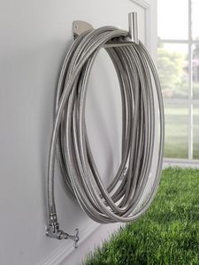 hot water radiator / stainless steel / original design / round