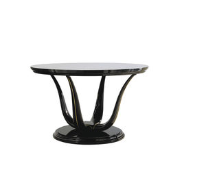 traditional dining table / solid wood / round
