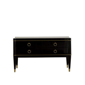 traditional chest of drawers / lacquered wood / solid wood