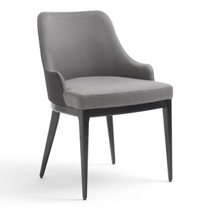 contemporary dining chair / upholstered / with armrests / beech