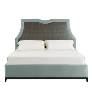 double bed / traditional / upholstered / with headboard