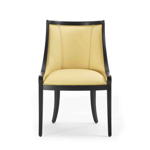 contemporary dining chair / upholstered / solid wood / ash