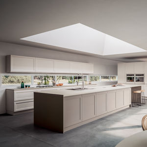 contemporary kitchen / ash / solid wood / island