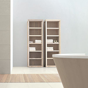 contemporary shelf / ash / bathroom