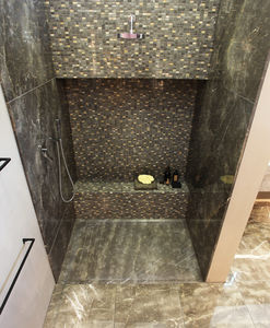 rectangular shower base / stone / custom