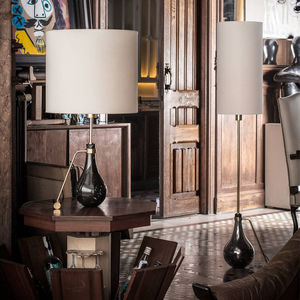 table lamp / traditional / brass / nickel