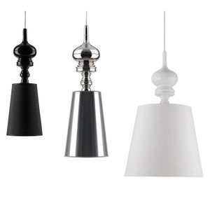 pendant lamp / contemporary / fabric / porcelain