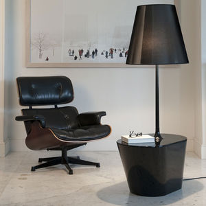 floor-standing lamp / original design / fabric / polyurethane