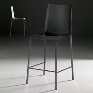 contemporary bar chair / chrome / polypropylene / outdoor