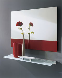 wall-mounted mirror / contemporary / rectangular