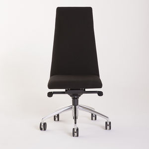 contemporary conference chair / upholstered / with armrests / on casters