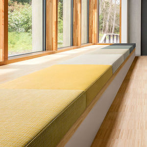 upholstery fabric / plain / polyester / cotton
