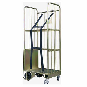 linen trolley / stainless steel / commercial