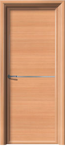 interior door / swing / laminate / lacquered