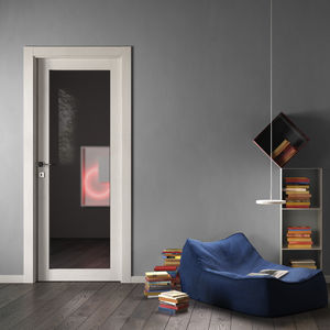 interior door / swing / laminate / glazed