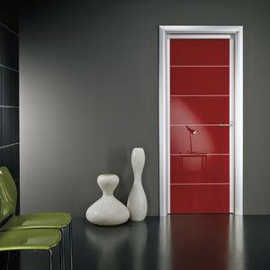 interior door / swing / laminate / lacquered