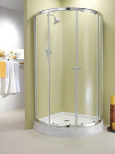 sliding shower screen / corner / curved