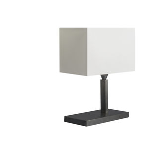 table lamp / contemporary / fabric / white