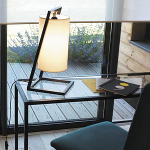 table lamp / contemporary / cotton / white