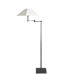 floor-standing lamp / traditional / cotton / swing-arm