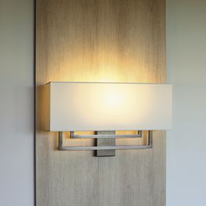 traditional wall light / brass / cotton / halogen