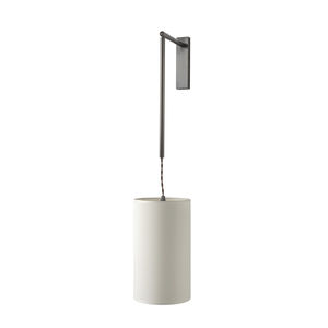 contemporary wall light / brass / cotton / halogen