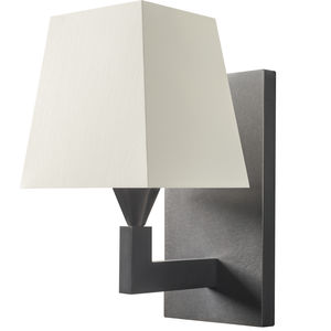 contemporary wall light / brass / fabric / halogen
