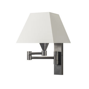 traditional wall light / brass / cotton / halogen