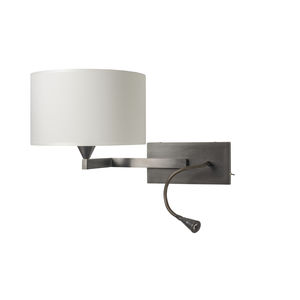 traditional wall light / brass / cotton / LED