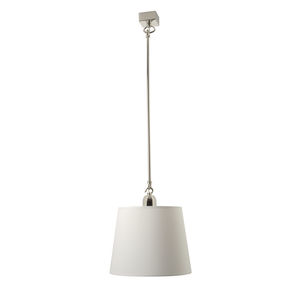 pendant lamp / traditional / nickel / chromed metal