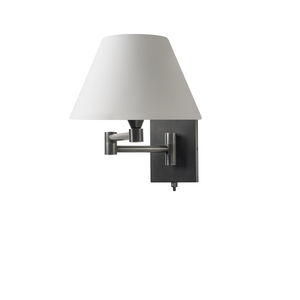 contemporary wall light / bathroom / brass / cotton