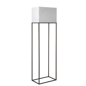 floor-standing lamp / traditional / cotton / white