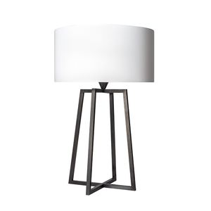 table lamp / contemporary / brass / cotton