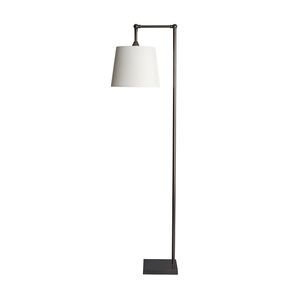 floor-standing lamp / traditional / brass / cotton