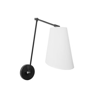 contemporary wall light / brass / fabric / LED