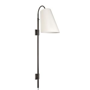 contemporary wall light / brass / halogen / conical