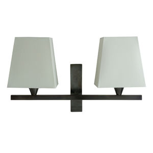 contemporary wall light / brass / cotton / halogen