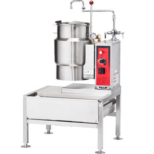 electric boiling pan / tilting / floor-mounted / commercial