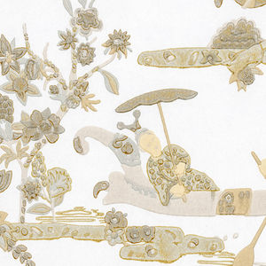 traditional wallpaper / fabric / patterned / scenic