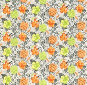 upholstery fabric / for curtains / floral pattern / polyester