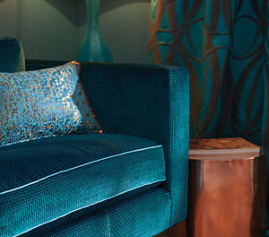 upholstery fabric / for curtains / patterned / Trevira CS®
