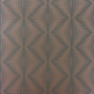 contemporary wallpaper / metal / geometric pattern / blue