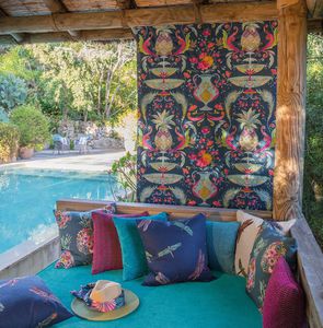 upholstery fabric / for curtains / patterned / cotton