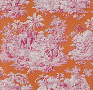 traditional wallpaper / fabric / patterned / scenic